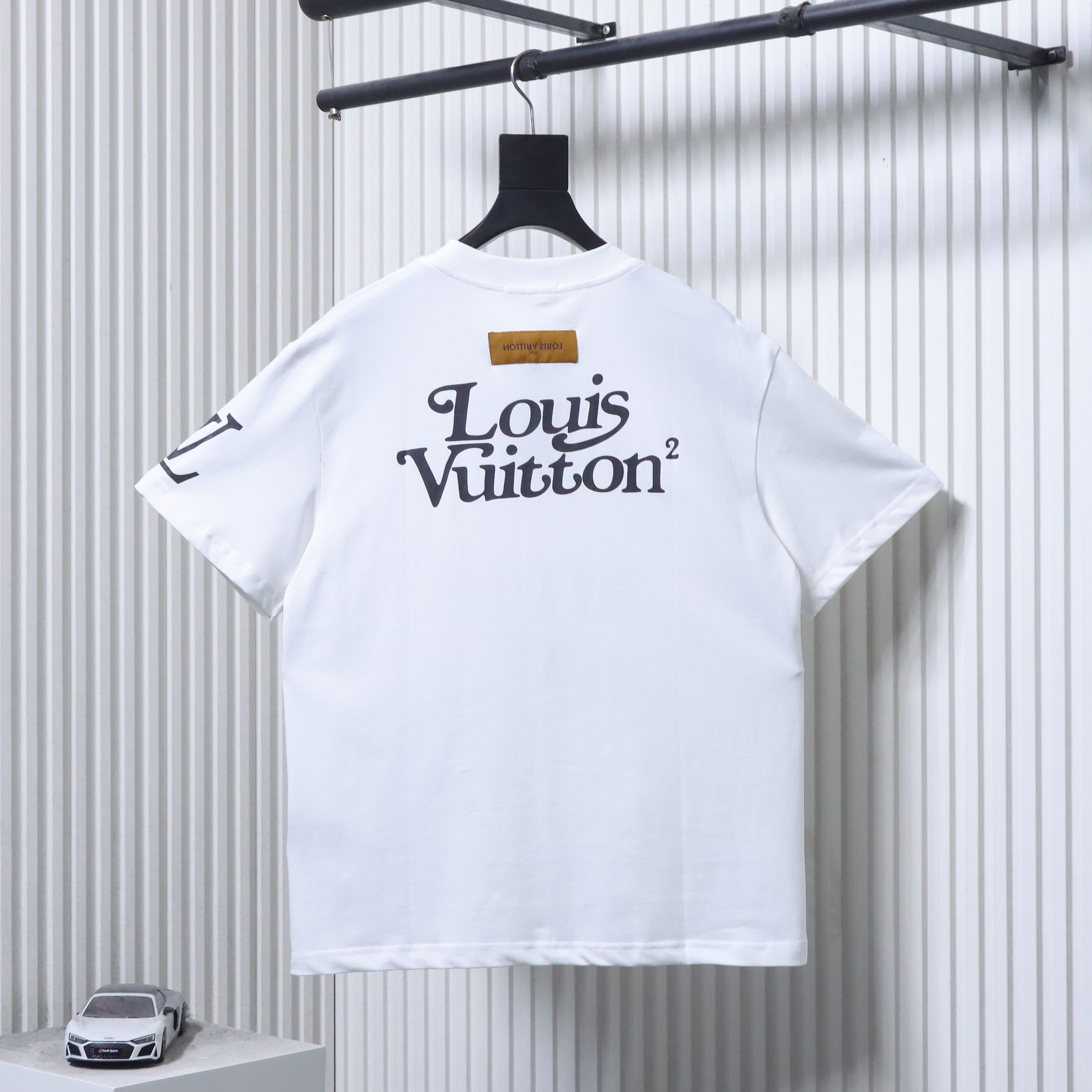 LOUIS VUITTON Print Logo White Short Sleeve T-Shirt