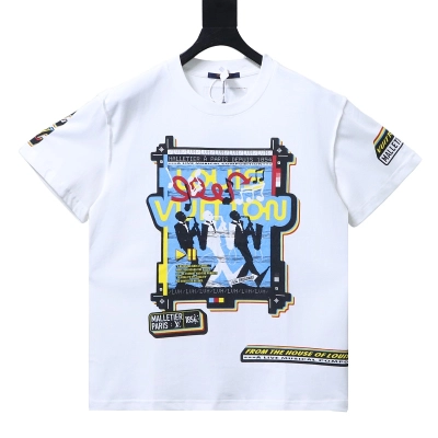 LOUIS VUITTON Print Short Sleeve T-Shirt 01