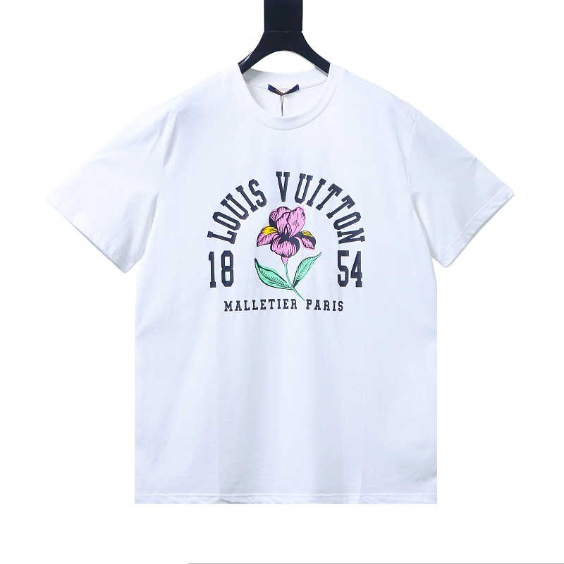 LOUIS VUITTON Print Short Sleeve T-Shirt Style 1