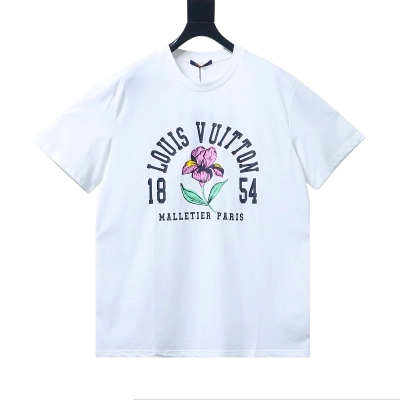 LOUIS VUITTON Print Short Sleeve T-Shirt Style 1 01
