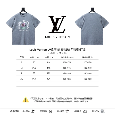 LOUIS VUITTON Print Short Sleeve T-Shirt Style 2 02