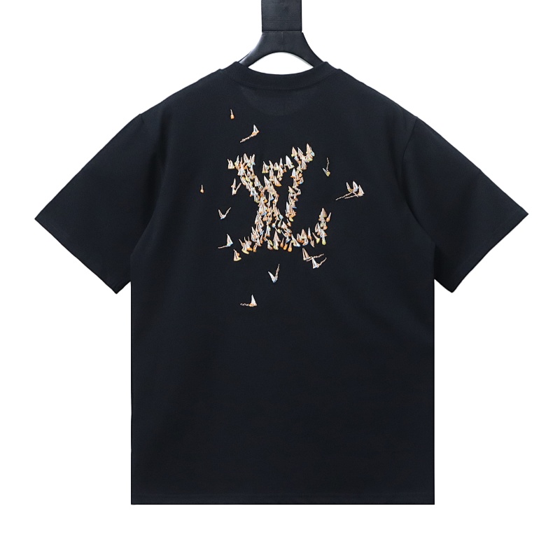 LOUIS VUITTON Sailing Logo Embroidery Short Sleeve T-Shirt Style 2