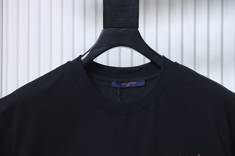 LOUIS VUITTON Sailing Logo Embroidery Short Sleeve T-Shirt Style 2