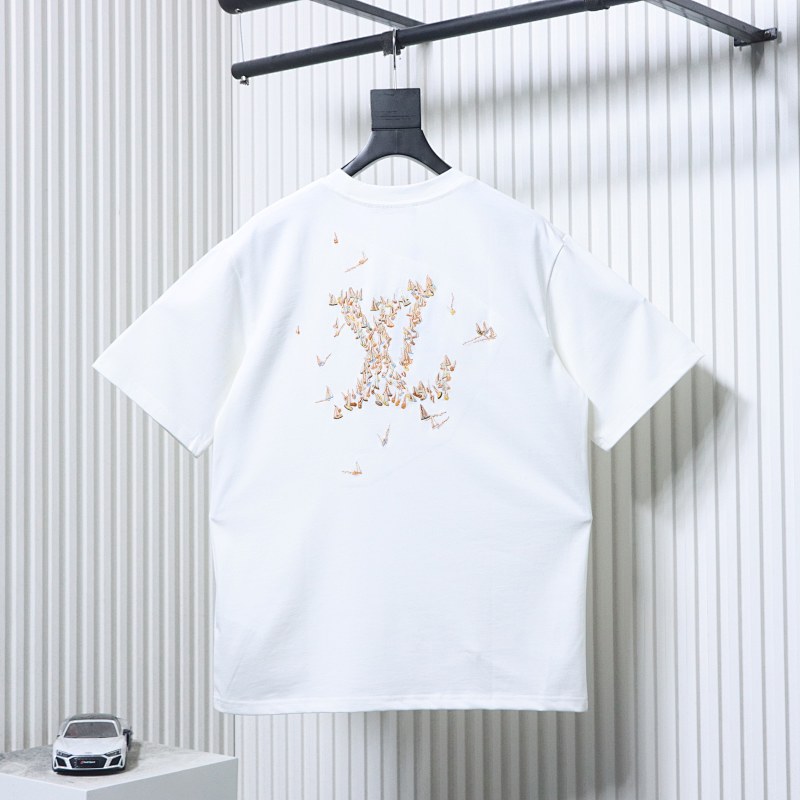 LOUIS VUITTON Sailing Logo Embroidery Short Sleeve T-Shirt Style 4