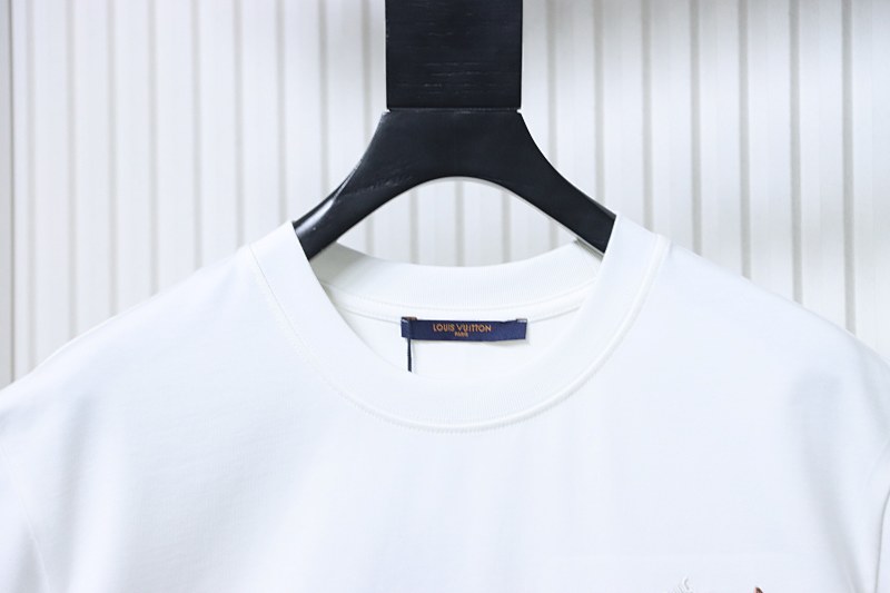 LOUIS VUITTON Sailing Logo Embroidery Short Sleeve T-Shirt Style 4