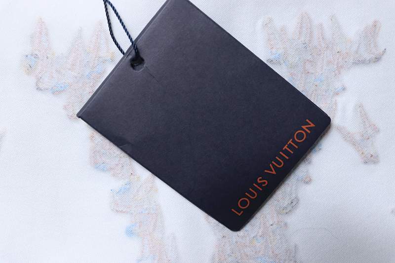LOUIS VUITTON Sailing Logo Embroidery Short Sleeve T-Shirt Style 4