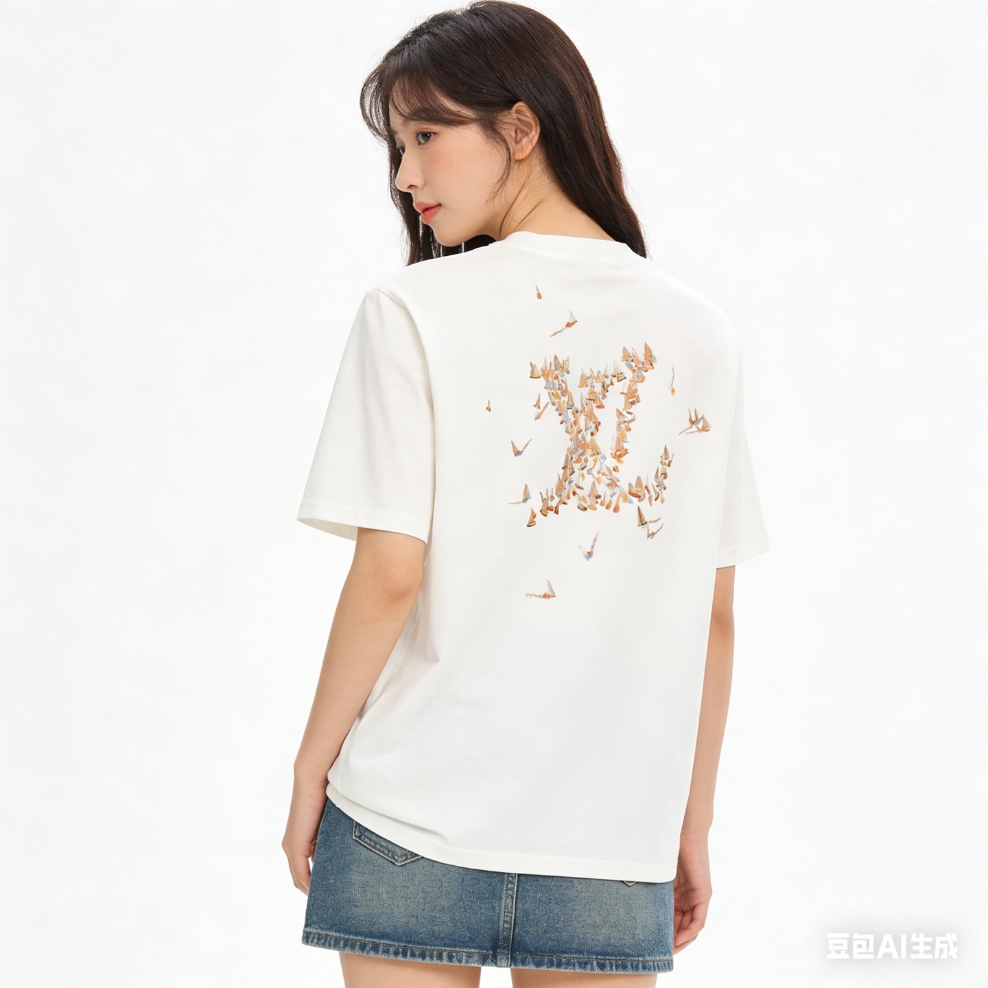 LOUIS VUITTON Sailing Logo Embroidery Short Sleeve T-Shirt Style 4