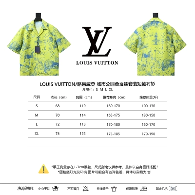 LOUIS VUITTON Set Black Short Sleeve Shirt 02
