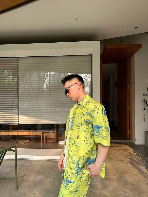 LOUIS VUITTON Set Black Short Sleeve Shirt