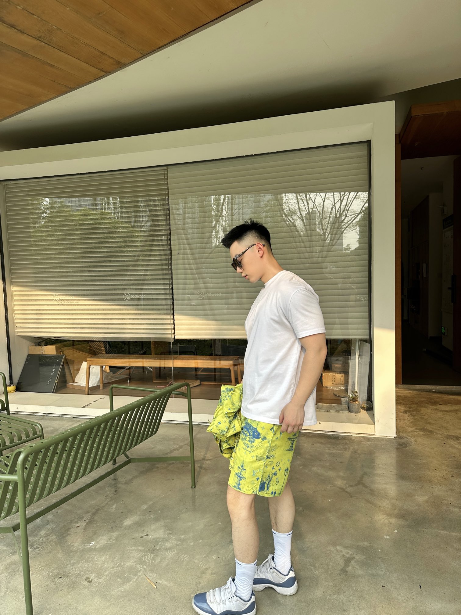 LOUIS VUITTON Set Yellow Shorts