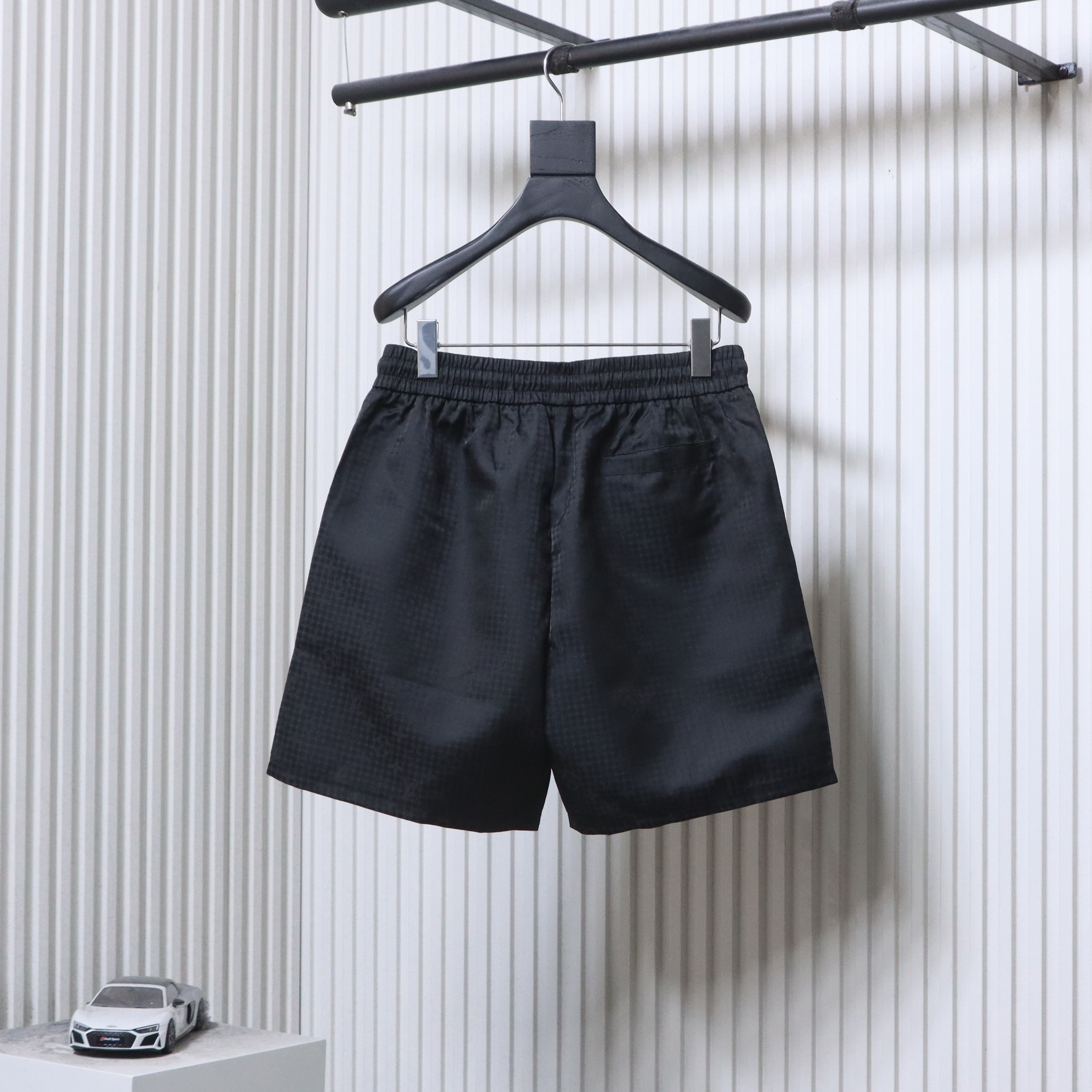 LOUIS VUITTON Tonal Pattern Monogram Check Pattern Shorts