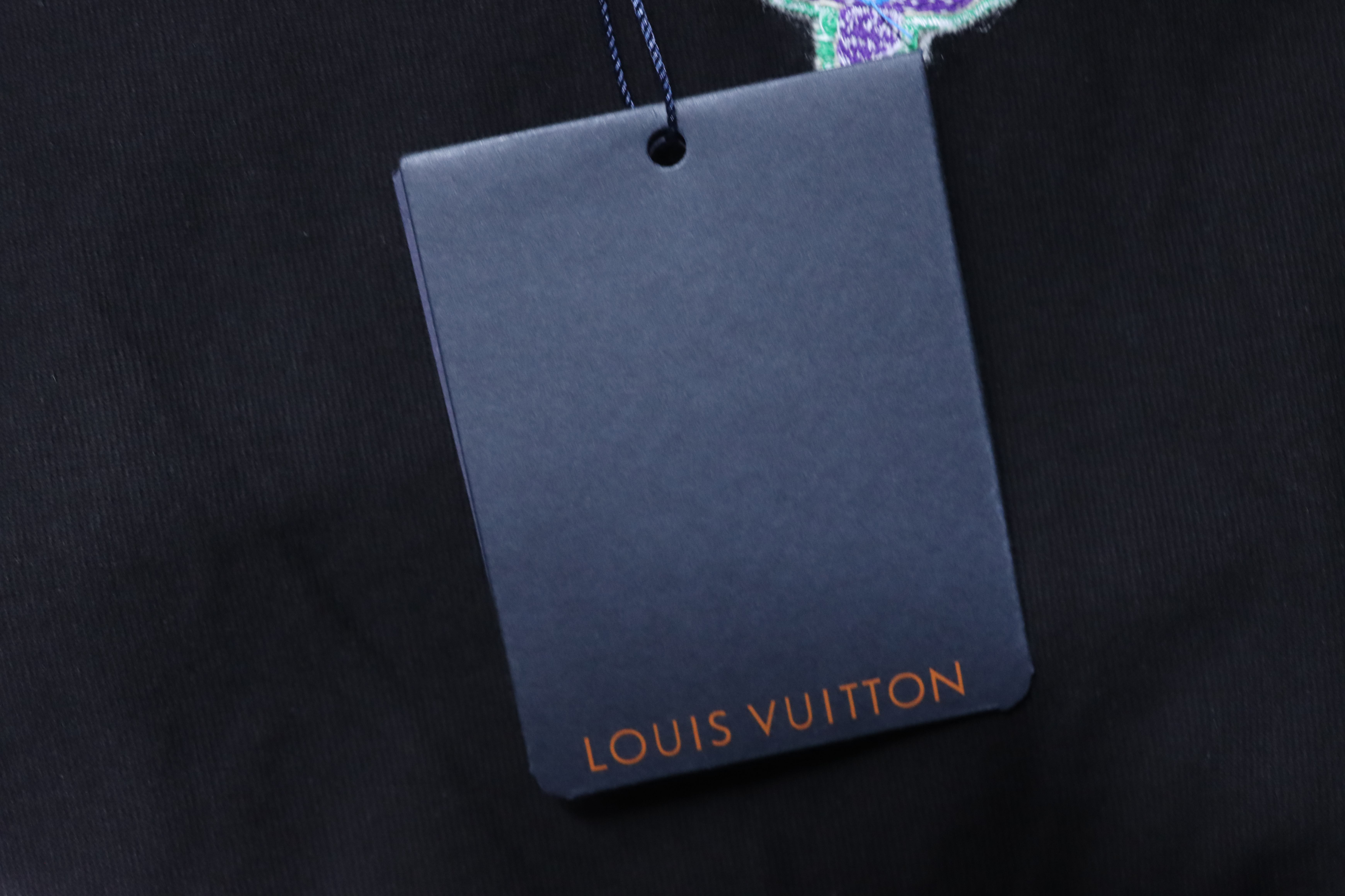 LOUIS VUITTON Triple Flower Embroidery Logo Short Sleeve T-Shirt Style 2