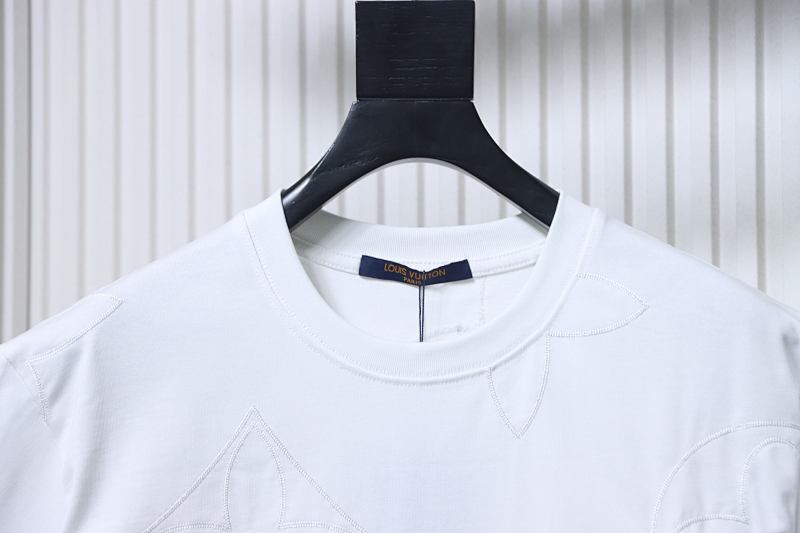LOUIS VUITTON Triple Flower Embroidery Logo Short Sleeve T-Shirt Style 4