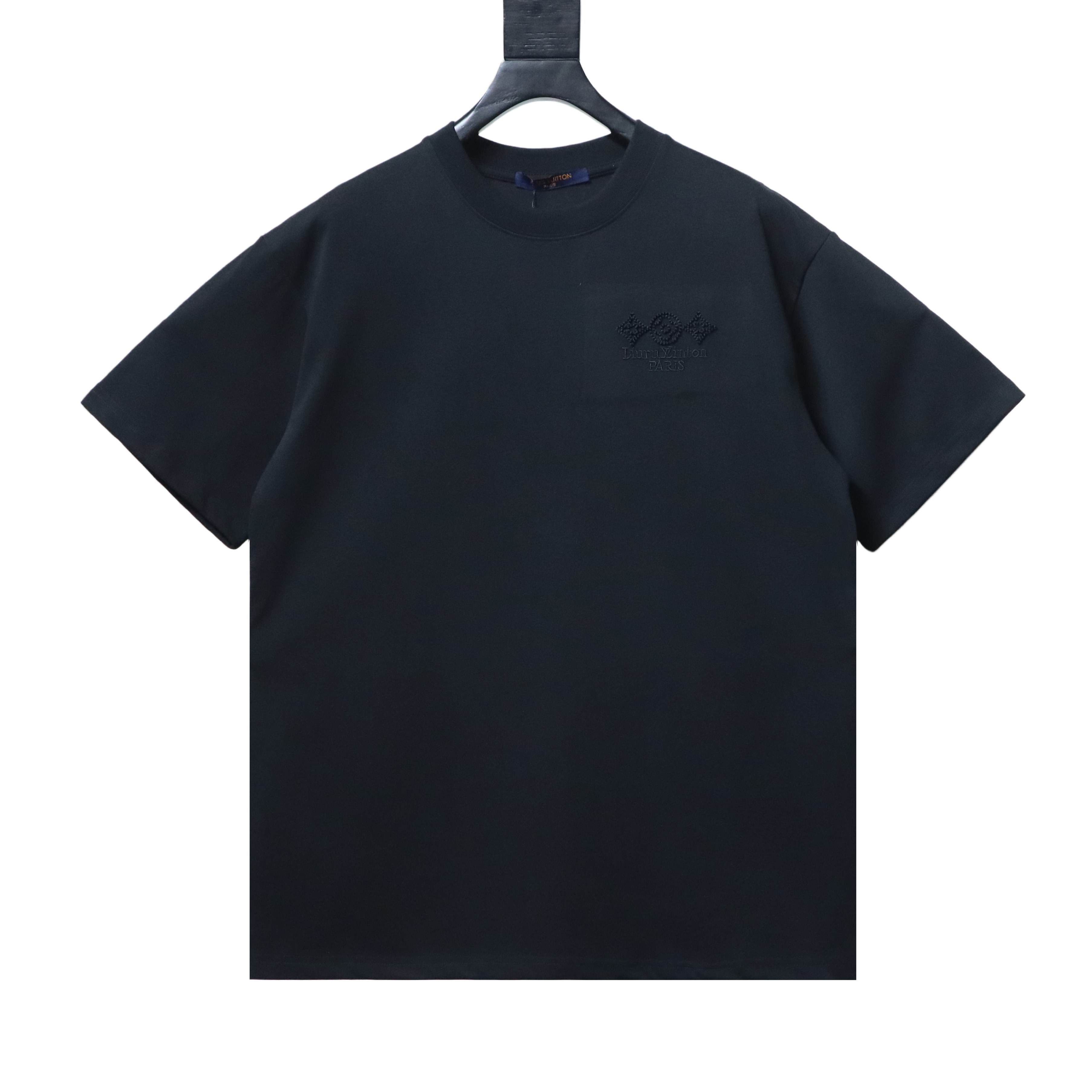 LOUIS VUITTON Triple Flower Embroidery Short Sleeve T-Shirt Style 2