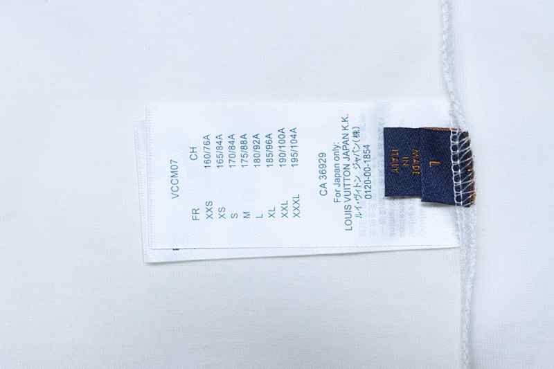 LOUIS VUITTON Triple Flower Embroidery Short Sleeve T-Shirt Style 4