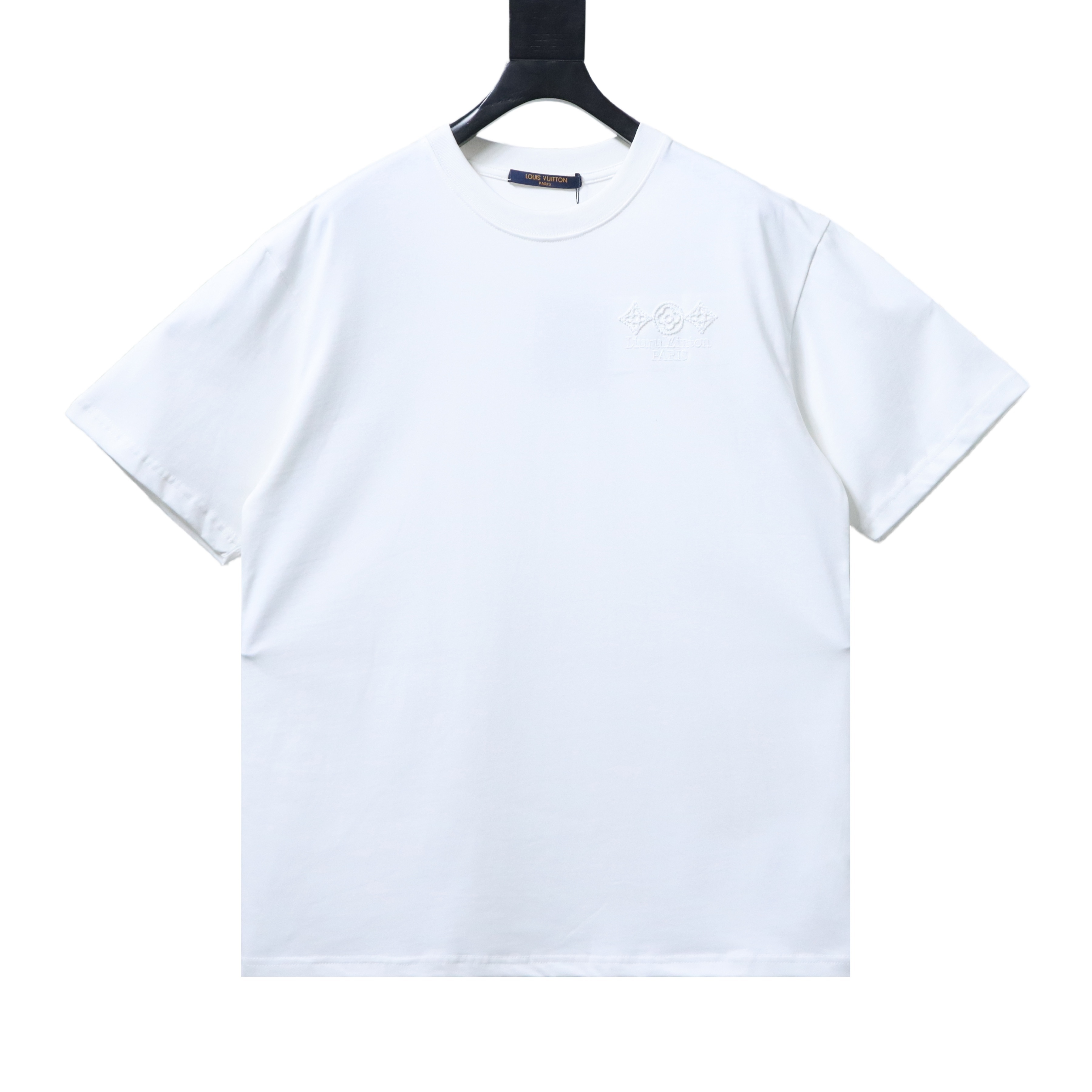 LOUIS VUITTON Triple Flower Embroidery Short Sleeve T-Shirt Style 4