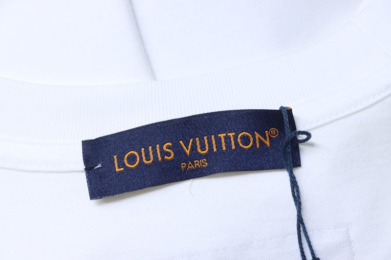 LOUIS VUITTON Triple Flower Print Short Sleeve T-Shirt