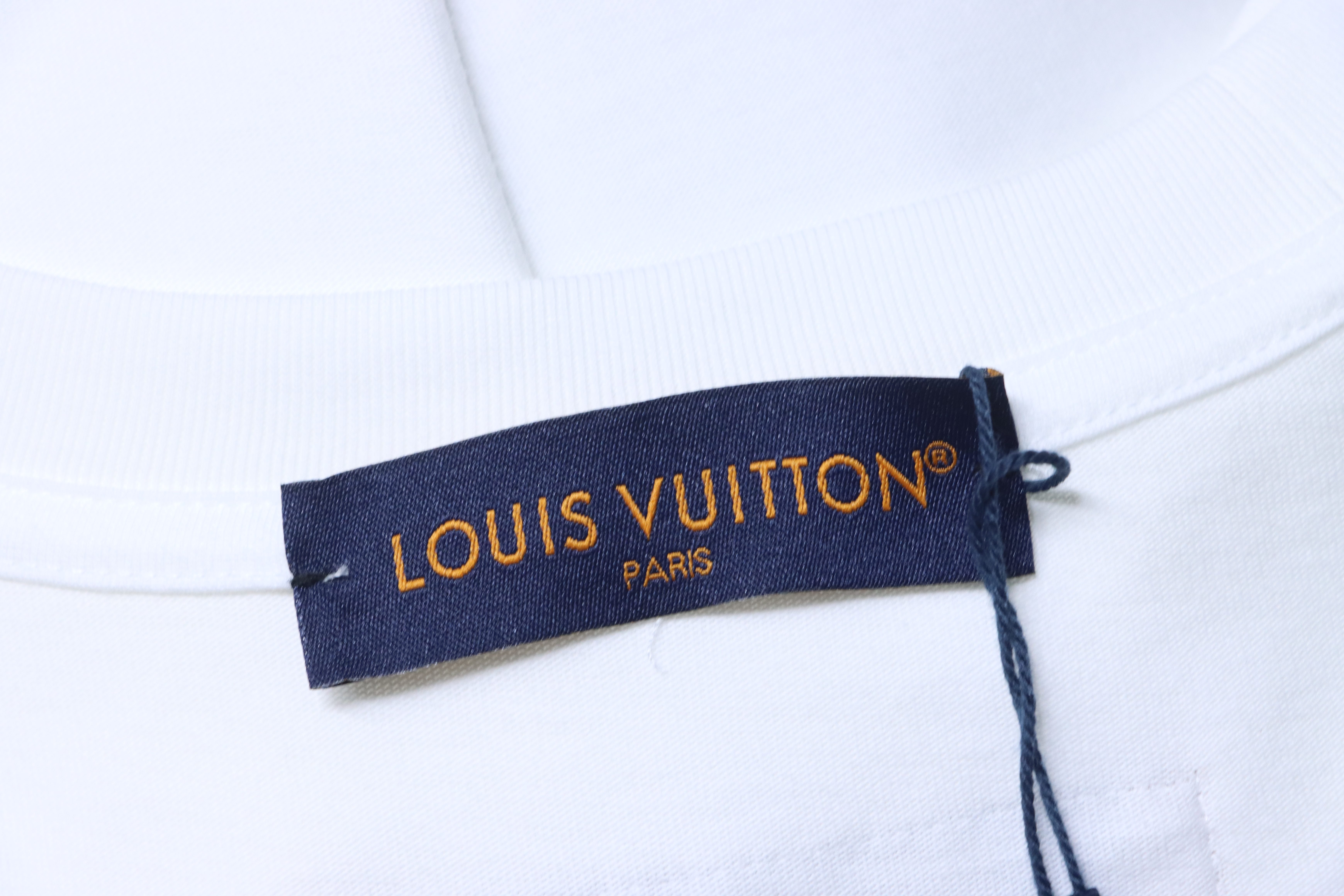 LOUIS VUITTON Triple Flower Print Short Sleeve T-Shirt