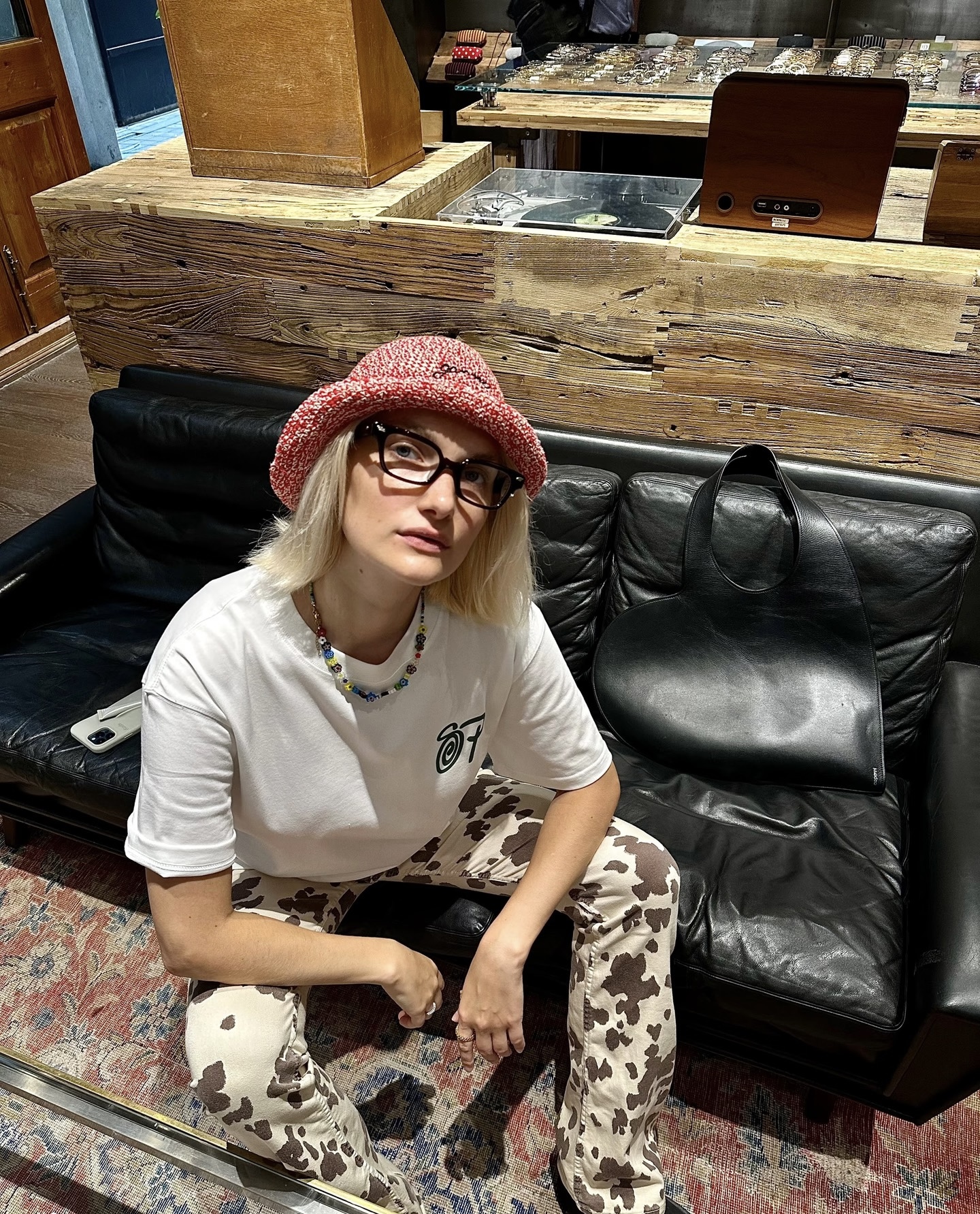 Stussy Band Portrait Print Short Sleeve T-Shirt Style 1