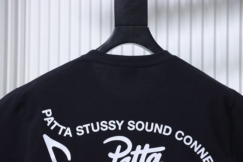Stussy Band Portrait Print Short Sleeve T-Shirt Style 2