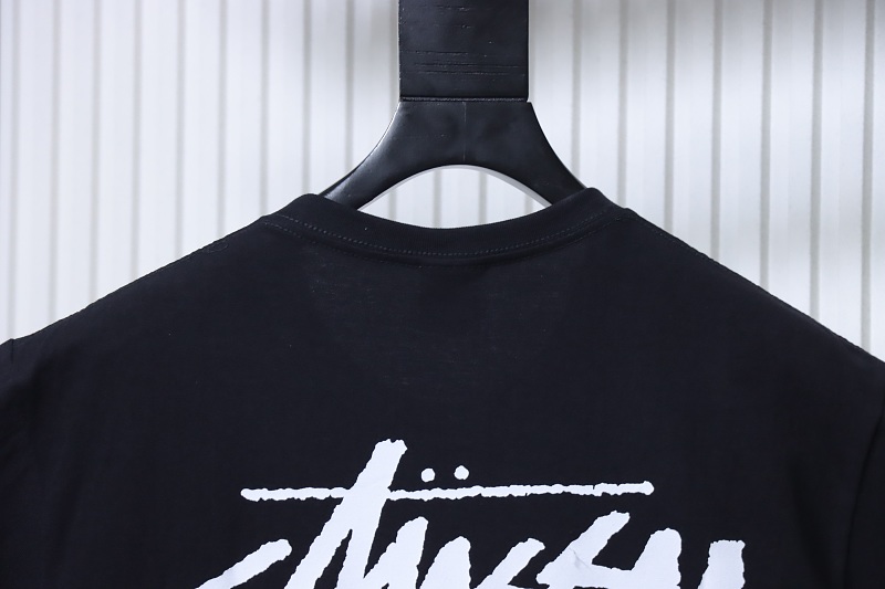 Stussy Black 8 Ball Billiards Print Short Sleeve T-Shirt Style 2