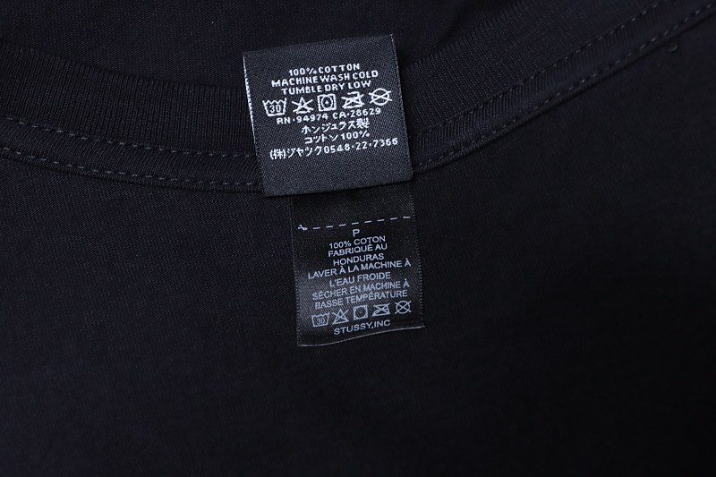 Stussy Black 8 Ball Billiards Print Short Sleeve T-Shirt Style 2