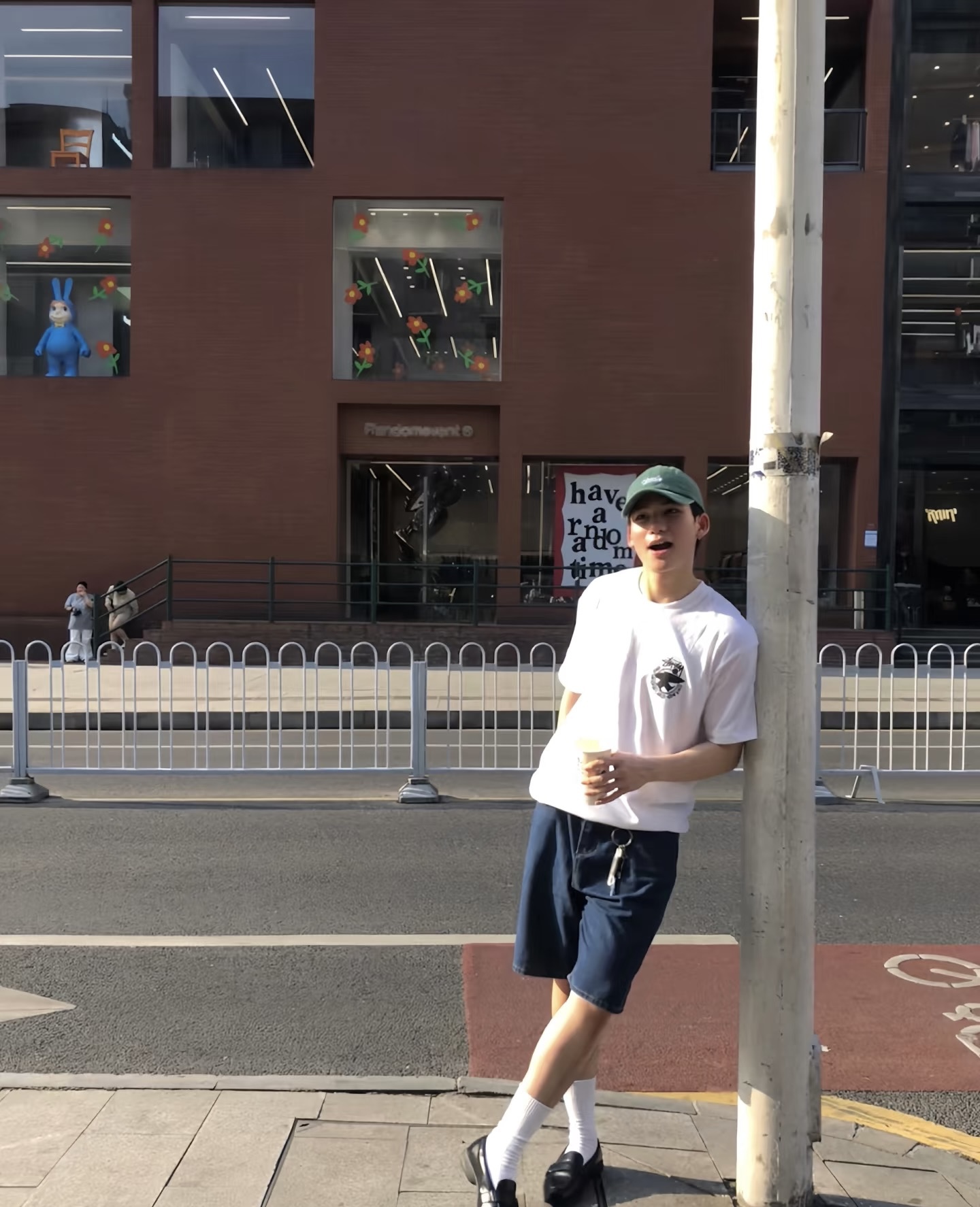 Stussy Portrait Peace Print Short Sleeve T-Shirt Style 1