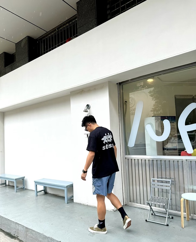 Stussy Three Figures Print Short Sleeve T-Shirt Style 2