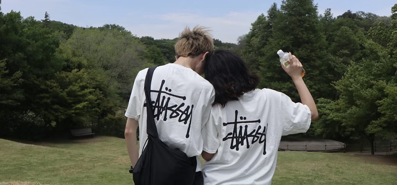 Stussy Tokyo Exclusive Signature Letter Print Short Sleeve T-Shirt Style 1