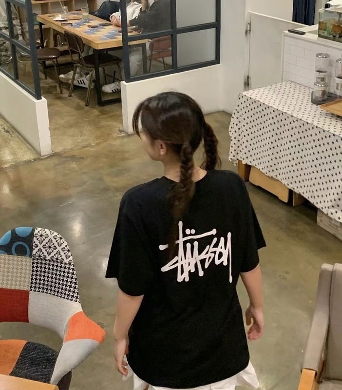 Stussy Tokyo Exclusive Signature Letter Print Short Sleeve T-Shirt Style 2