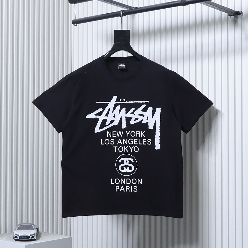 Stussy World Tour Print Short Sleeve T-Shirt Style 1