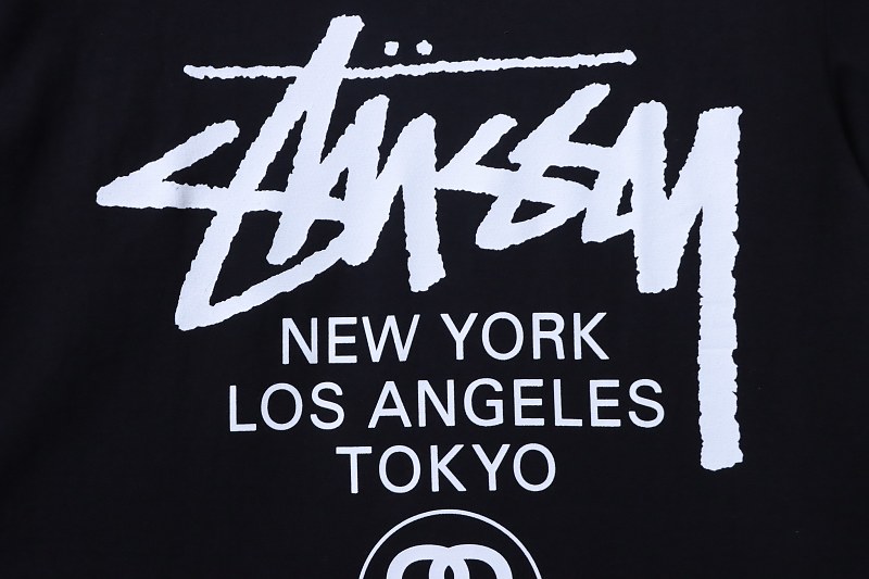 Stussy World Tour Print Short Sleeve T-Shirt Style 1