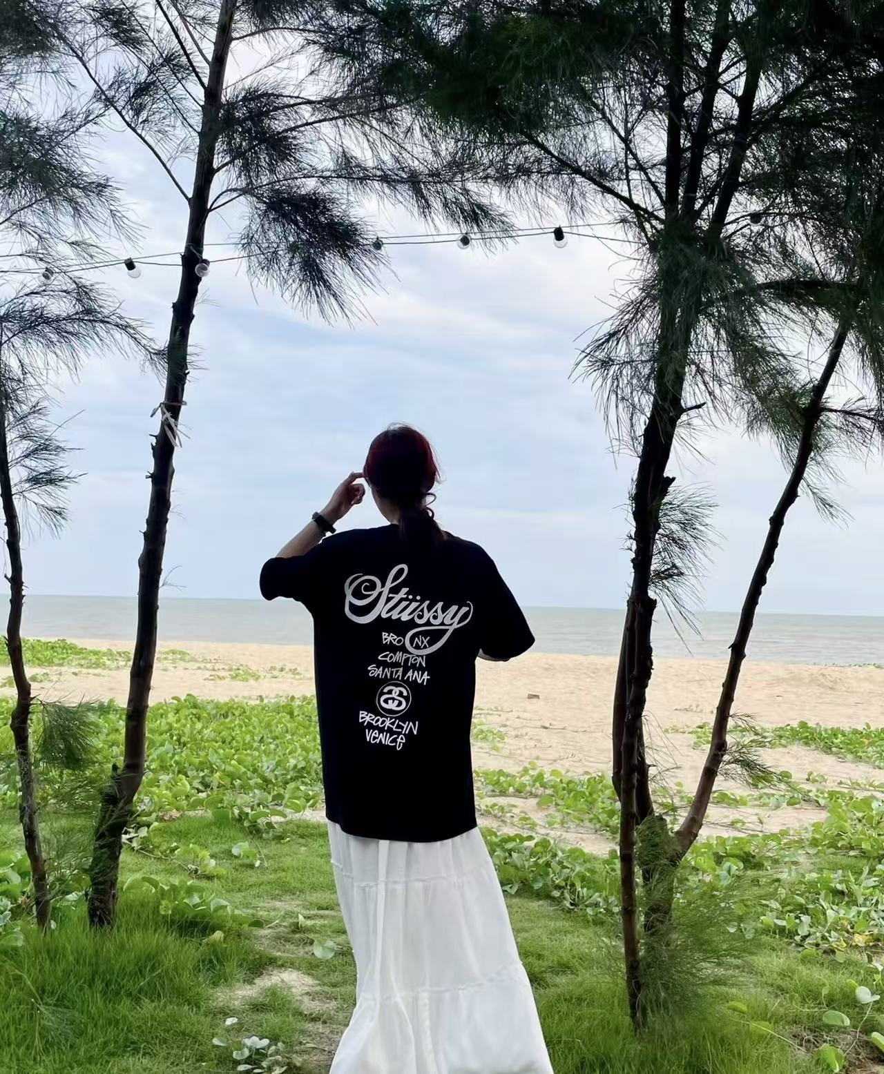 Stussy World Tour Print Short Sleeve T-Shirt Style 1