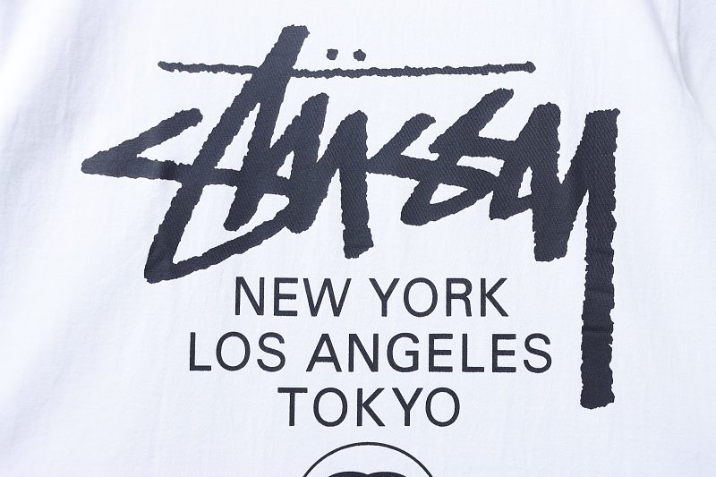 Stussy World Tour Print Short Sleeve T-Shirt Style 2
