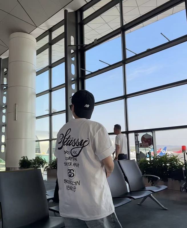 Stussy World Tour Print Short Sleeve T-Shirt Style 2
