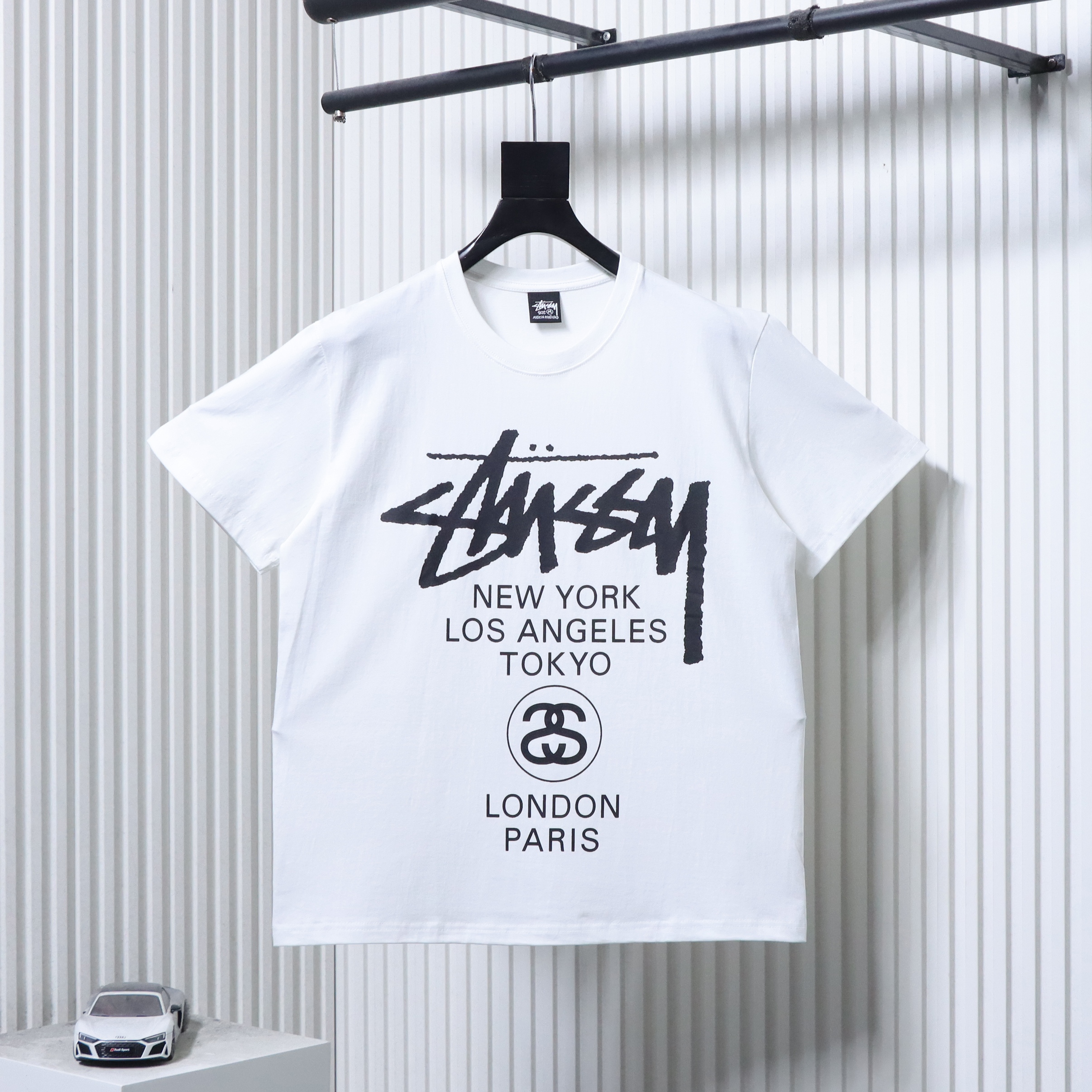 Stussy World Tour Print Short Sleeve T-Shirt Style 2