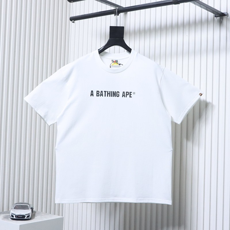 BAPE 26SS Ape Head Front Back Print Red Label Short Sleeve T-Shirt Style 1