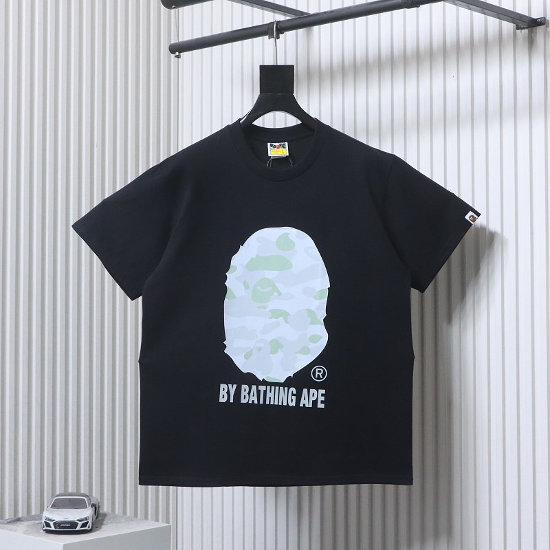 BAPE 26SS Ape Head Letter Print Macaron Short Sleeve T-Shirt Style 2