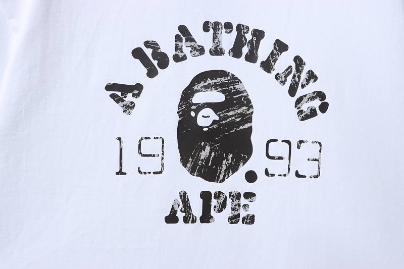 BAPE 26SS Ape Head Print Classic 1993 Vintage Wash Short Sleeve T-Shirt Style 1