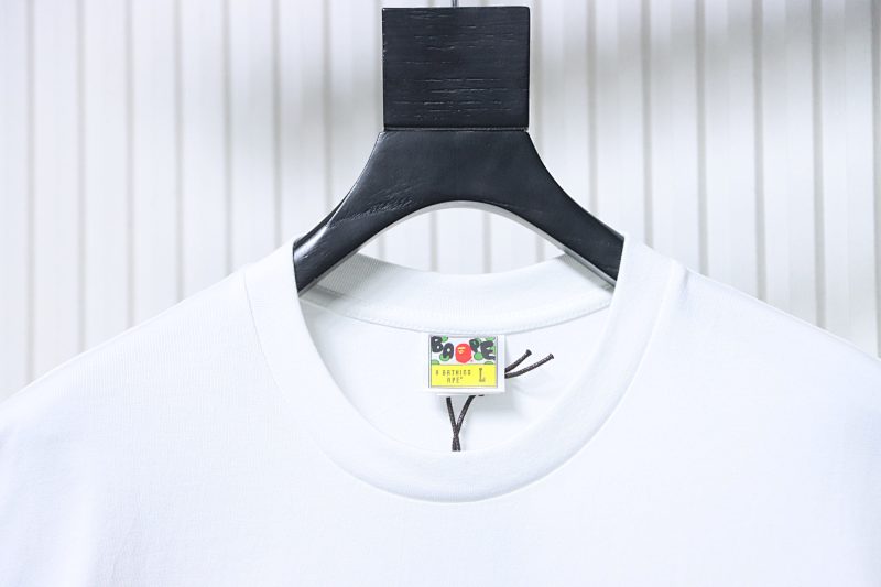 BAPE 26SS Ape Head Print Diamond Monogram Classic Short Sleeve T-Shirt Style 1