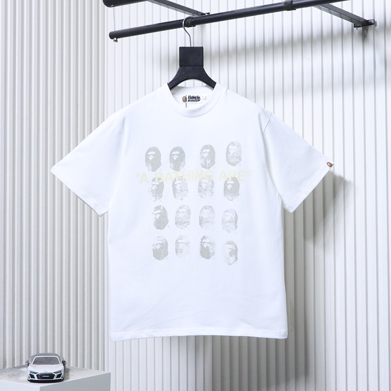 BAPE Allover Ape Head Short Sleeve T-Shirt Style 1