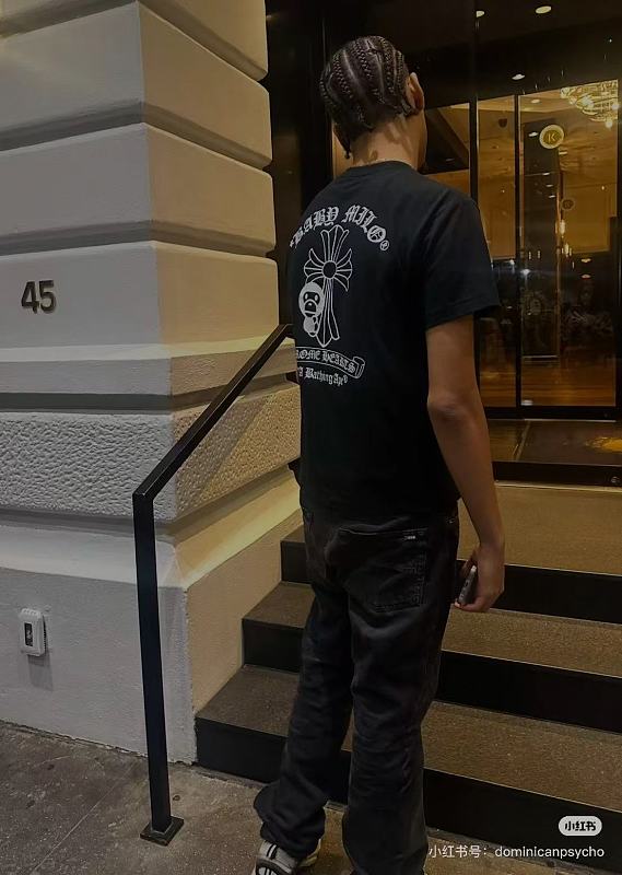 BAPE Ape Head Chrome Hearts Collaboration Classic Letter Print Short Sleeve T-Shirt Style 2