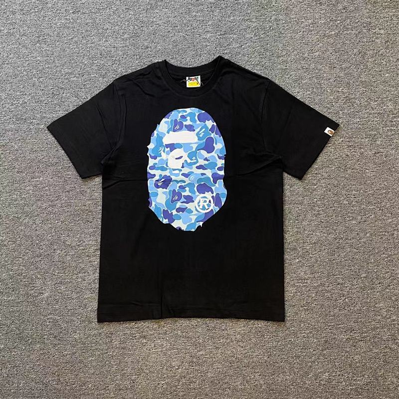 BAPE Ape Head Print Classic Short Sleeve T-Shirt Style 1002
