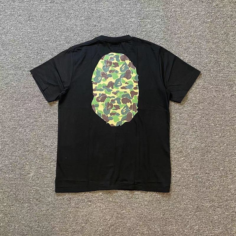BAPE Ape Head Print Classic Short Sleeve T-Shirt Style 1002