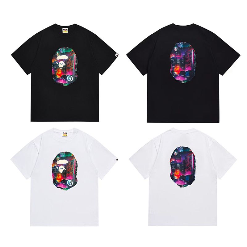 BAPE Ape Head Short Sleeve T-Shirt Style 1018