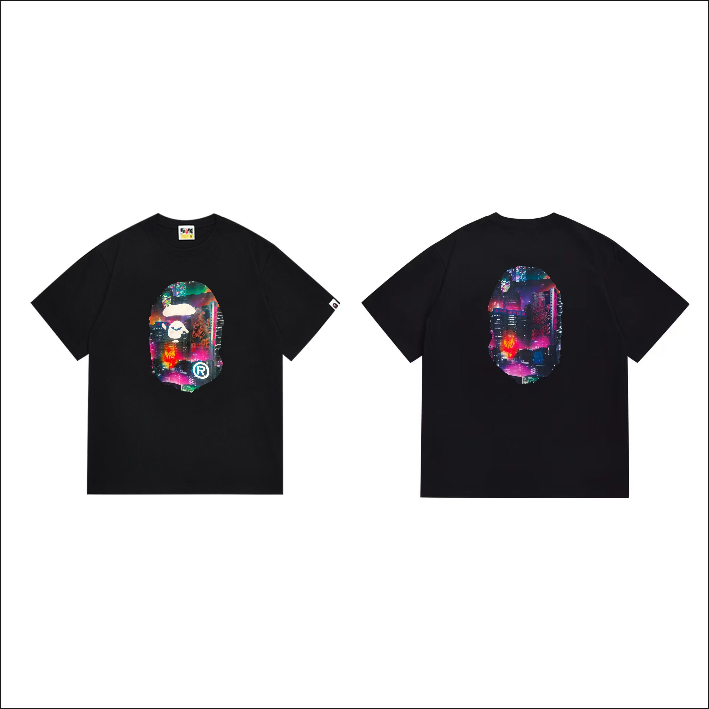 BAPE Ape Head Short Sleeve T-Shirt Style 1018