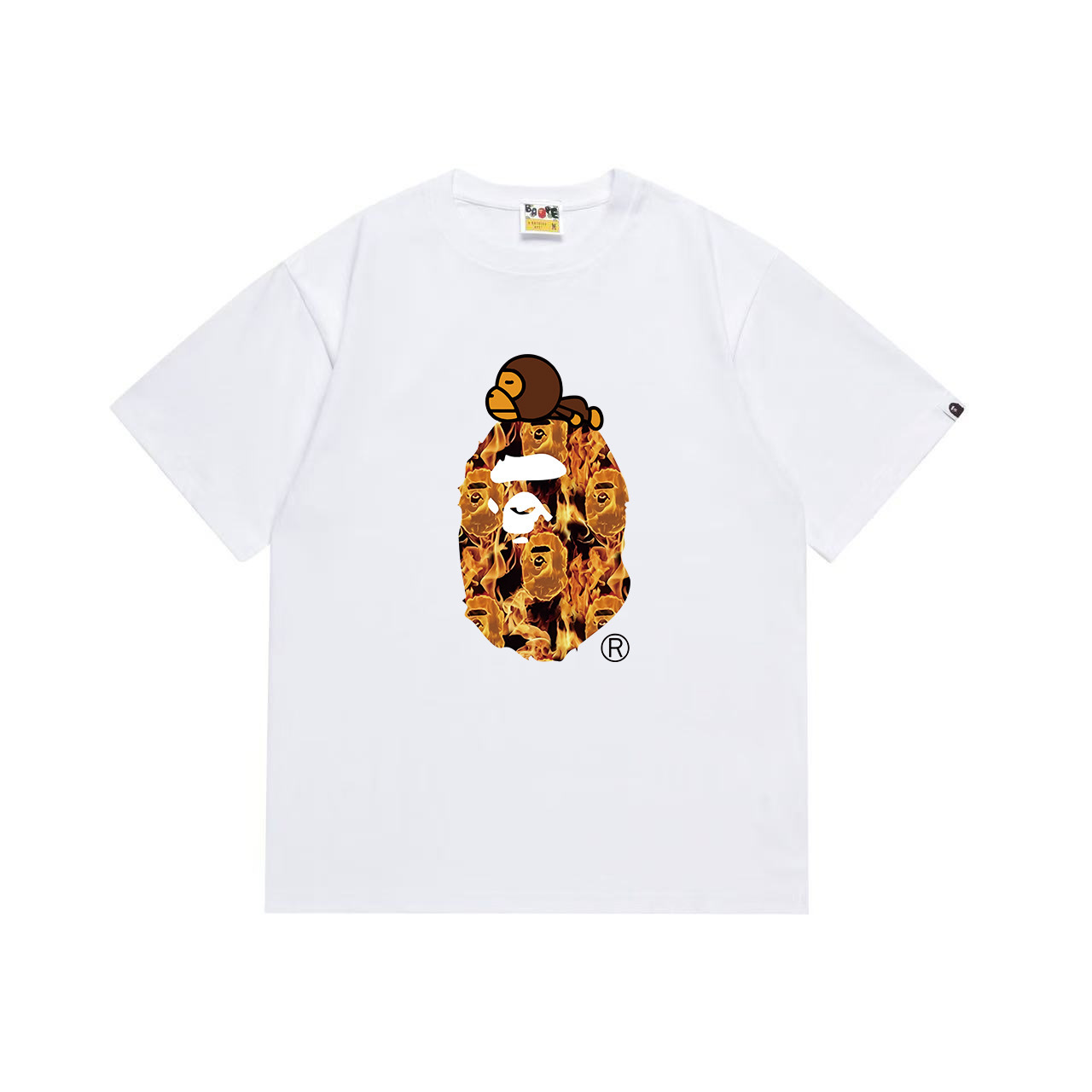 BAPE Ape Head Short Sleeve T-Shirt Style 1075
