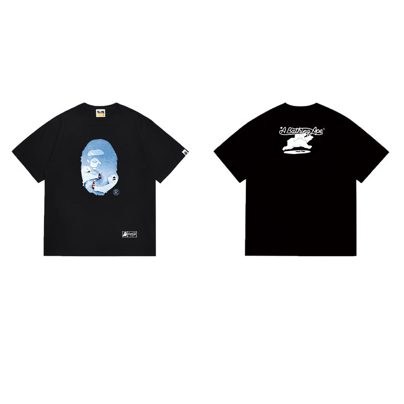 BAPE Ape Head Short Sleeve T-Shirt Style 1076