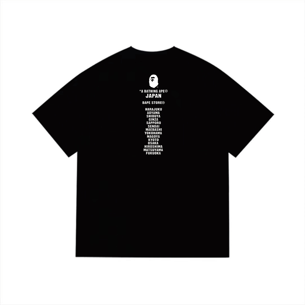BAPE Ape Head Short Sleeve T-Shirt Style 1079