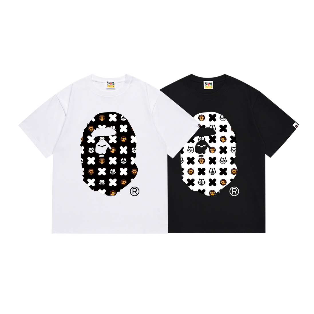 BAPE Ape Head Short Sleeve T-Shirt Style 156